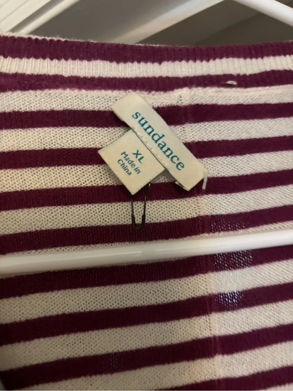 Sundance Multicolor Striped V-Neck Sweater Top